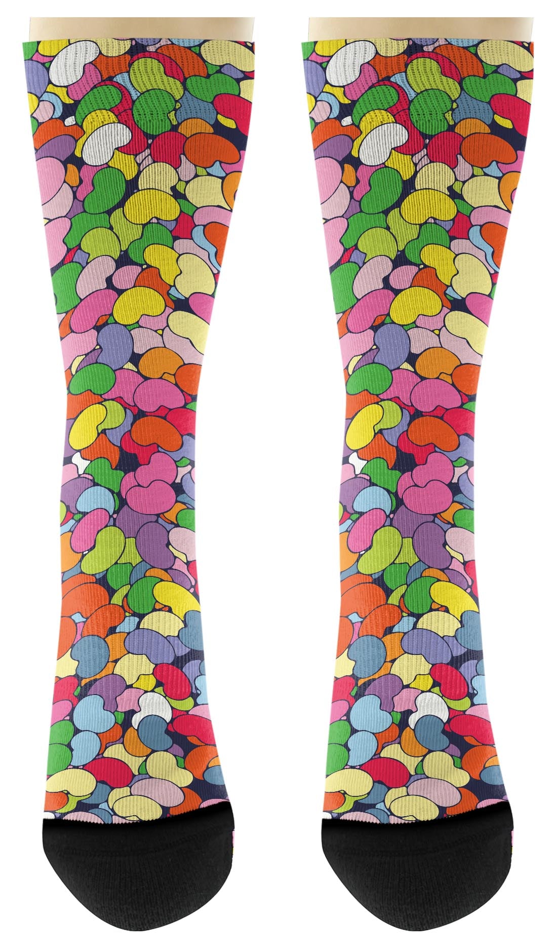 front view of a pair of socks