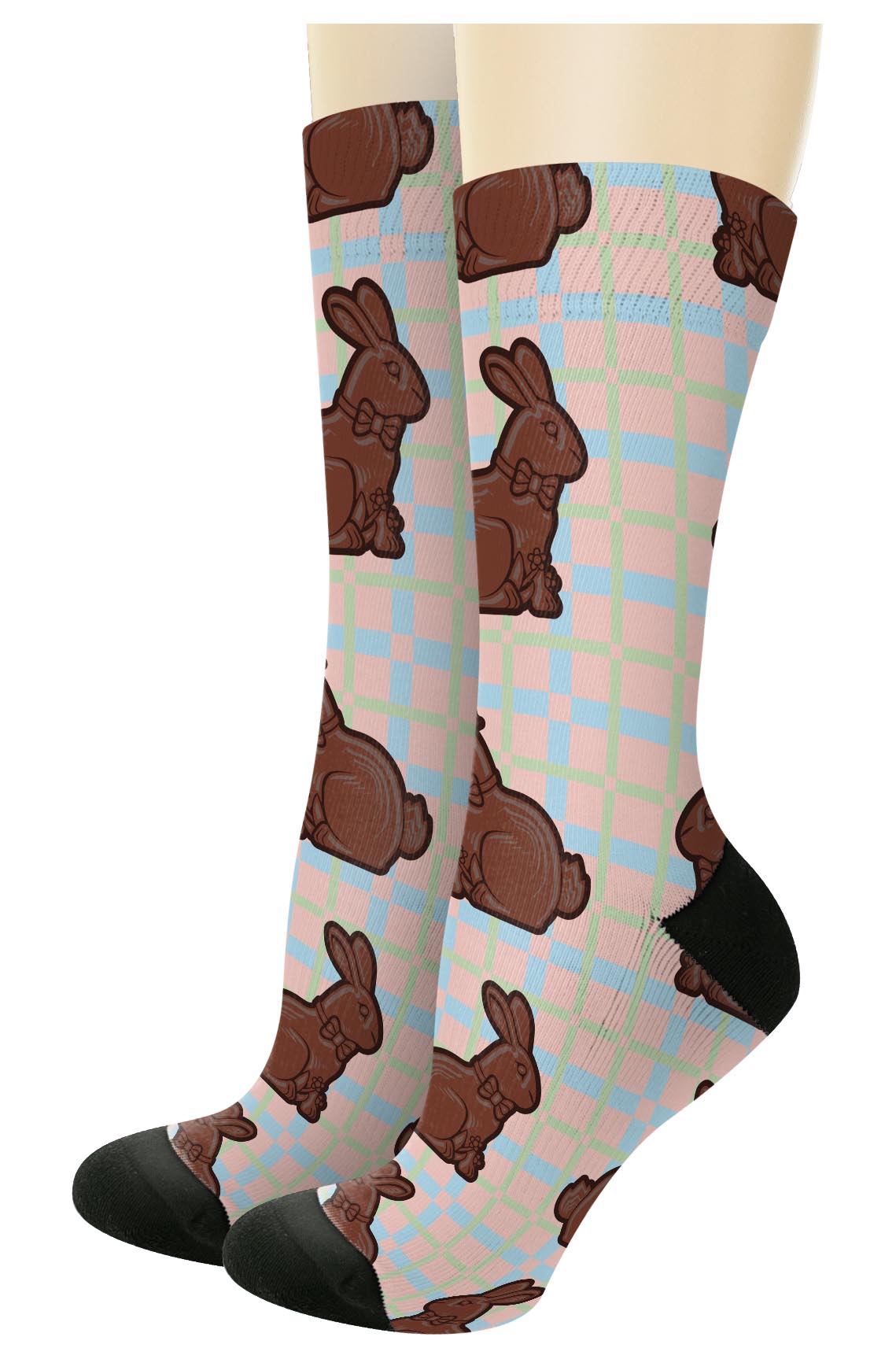 left side of a pair of socks