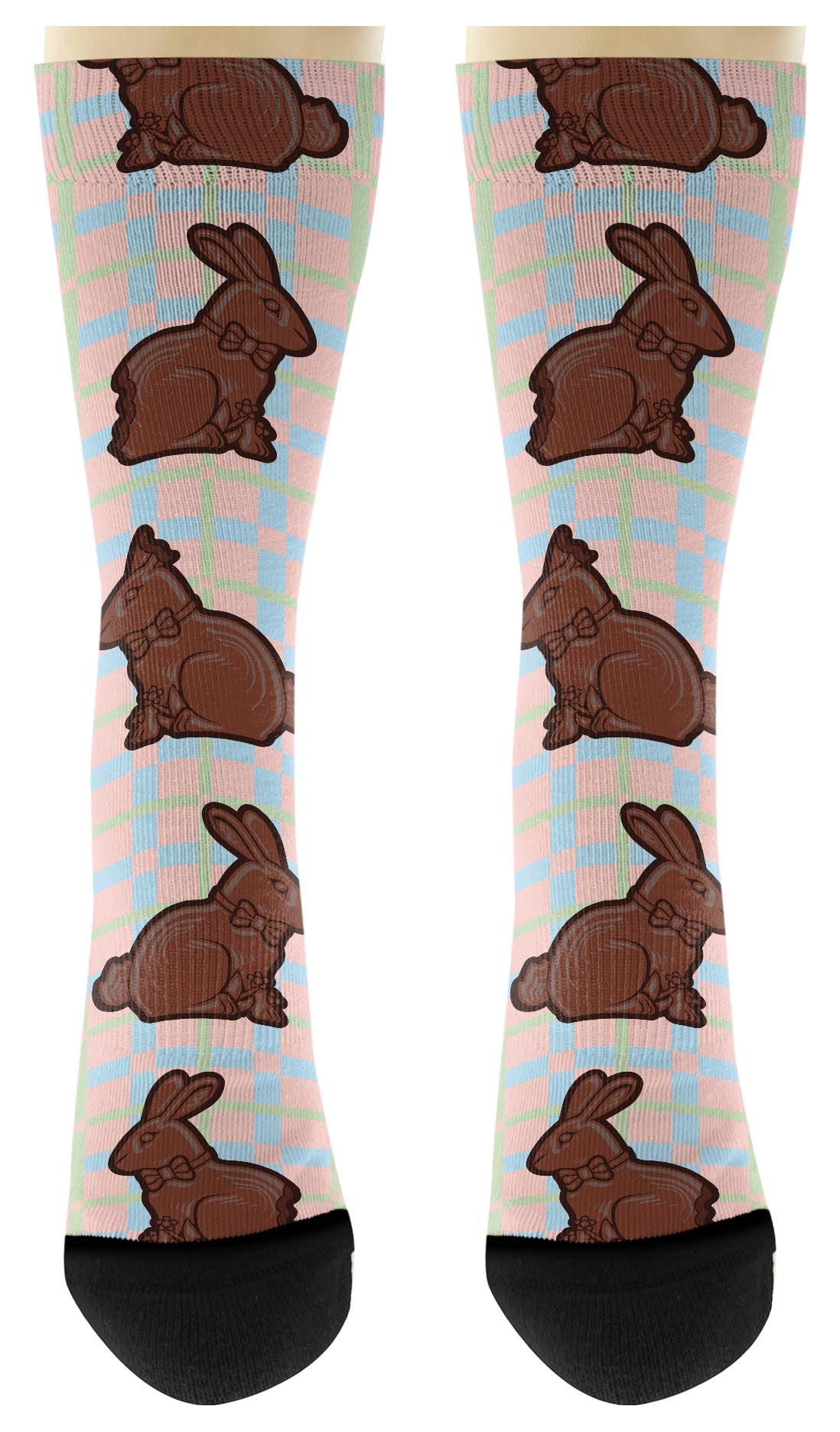front view of a pair of socks