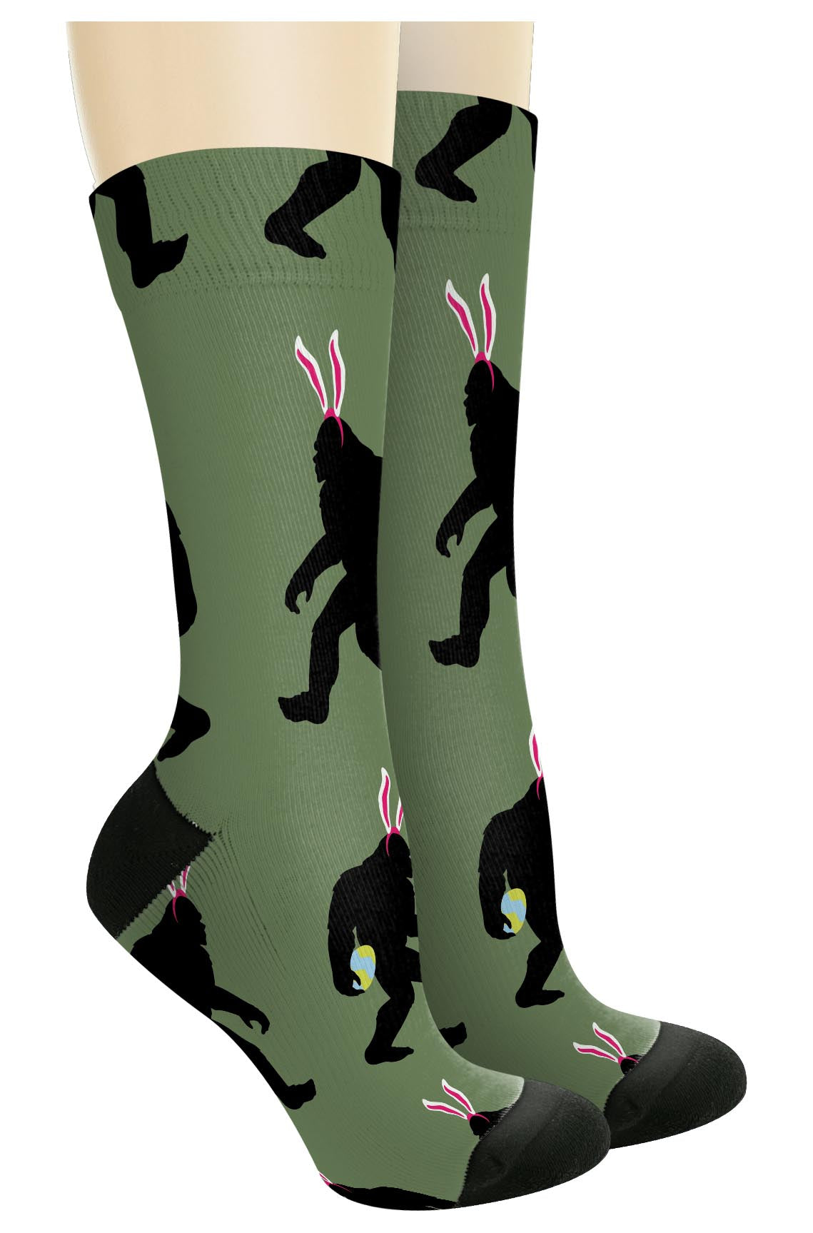 right side of a pair of socks