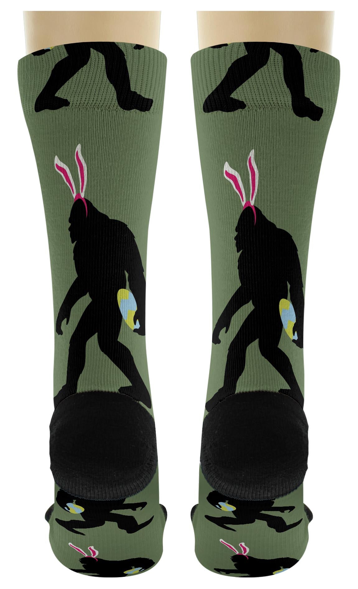 back view of a pair of socks