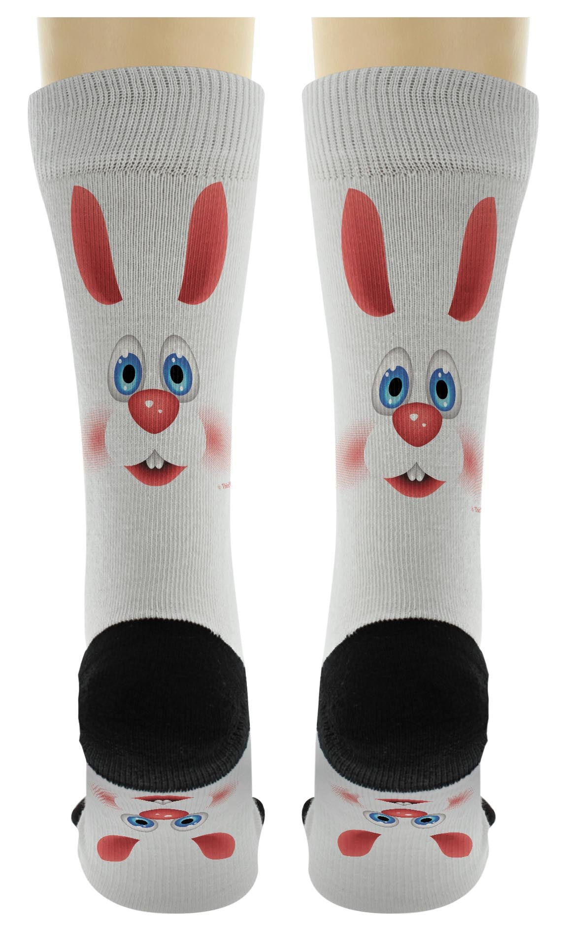back view of a pair of socks