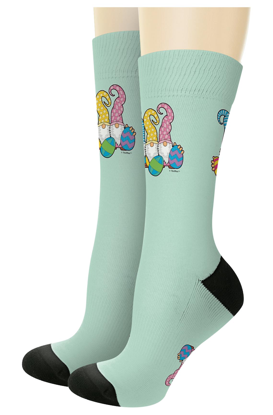left side of a pair of socks