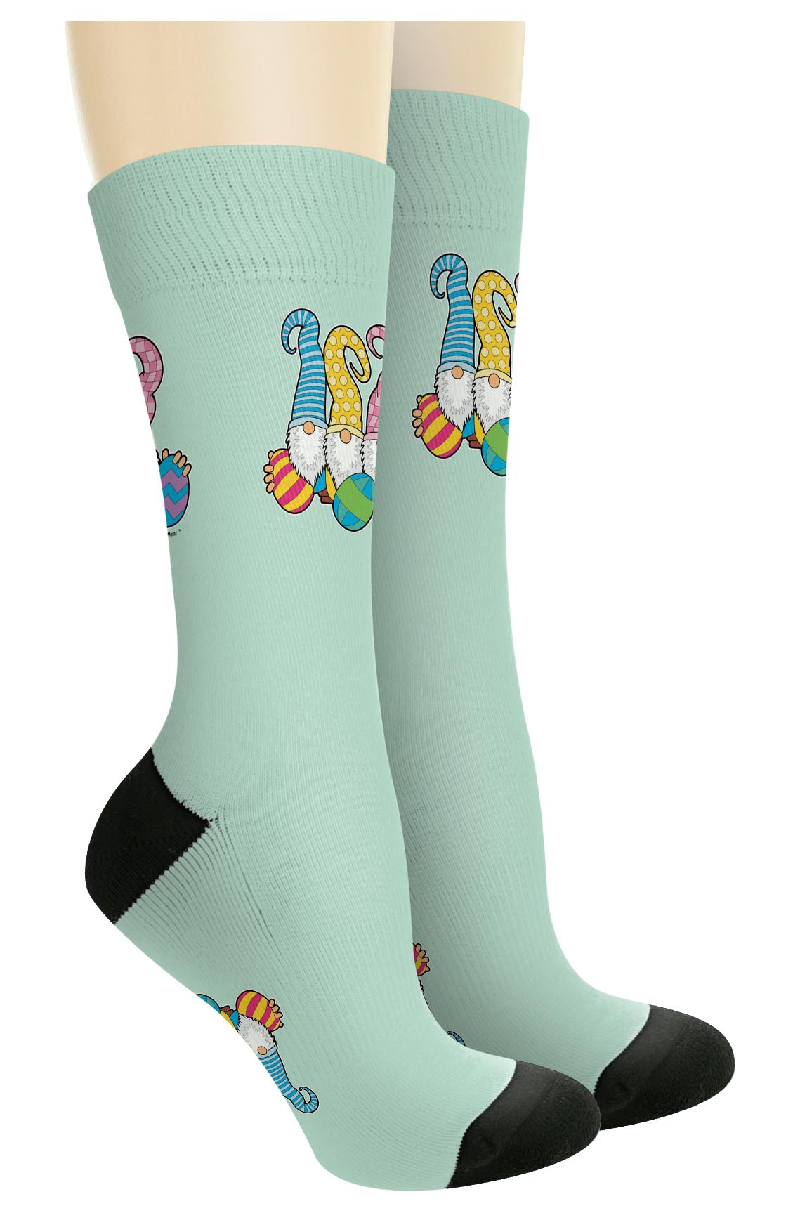 right side of a pair of socks