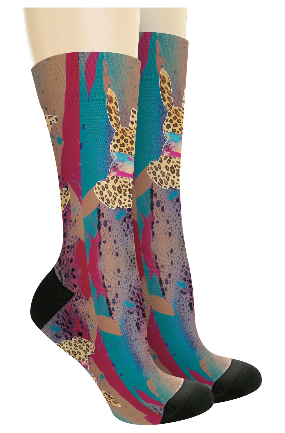 right side of a pair of socks