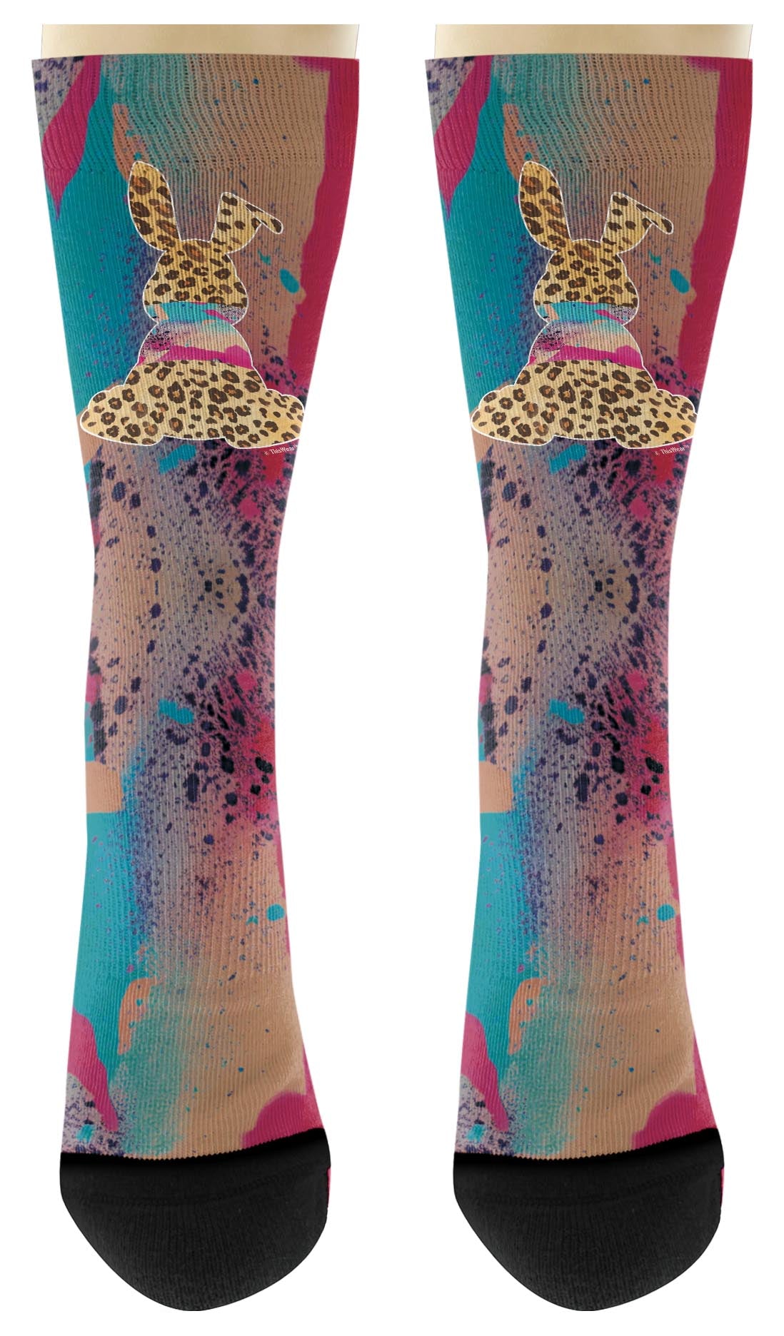 front view of a pair of socks