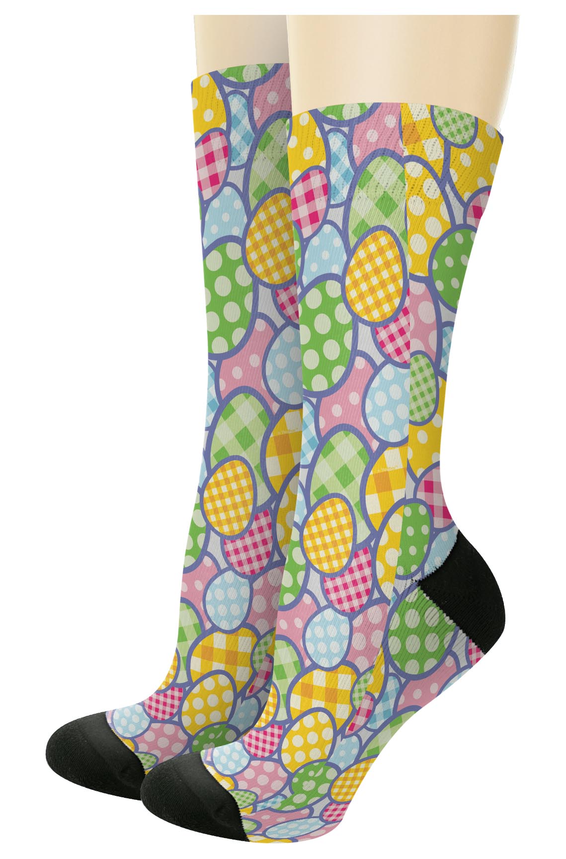 left side of a pair of socks