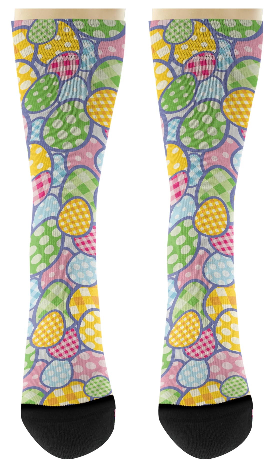 front view of a pair of socks