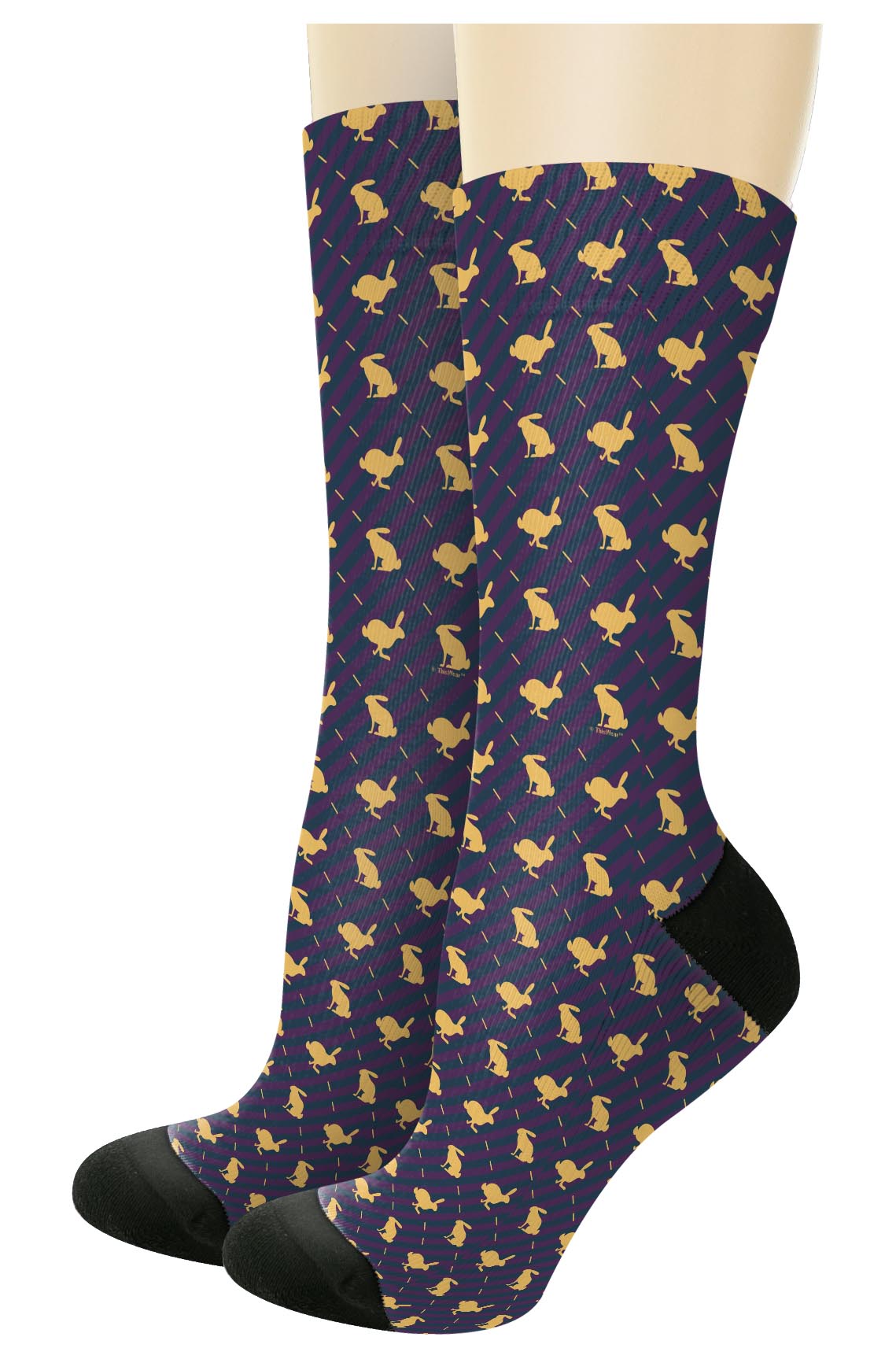left side of a pair of socks