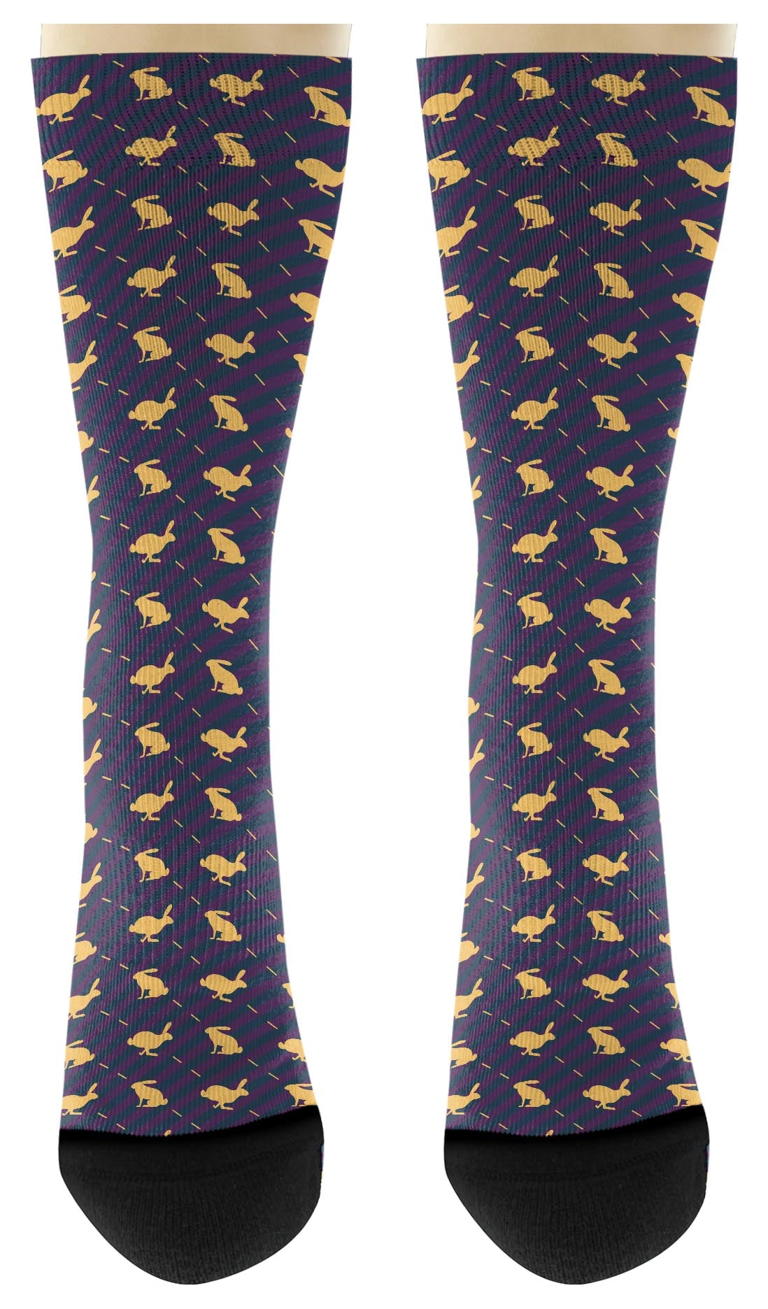 front view of a pair of socks