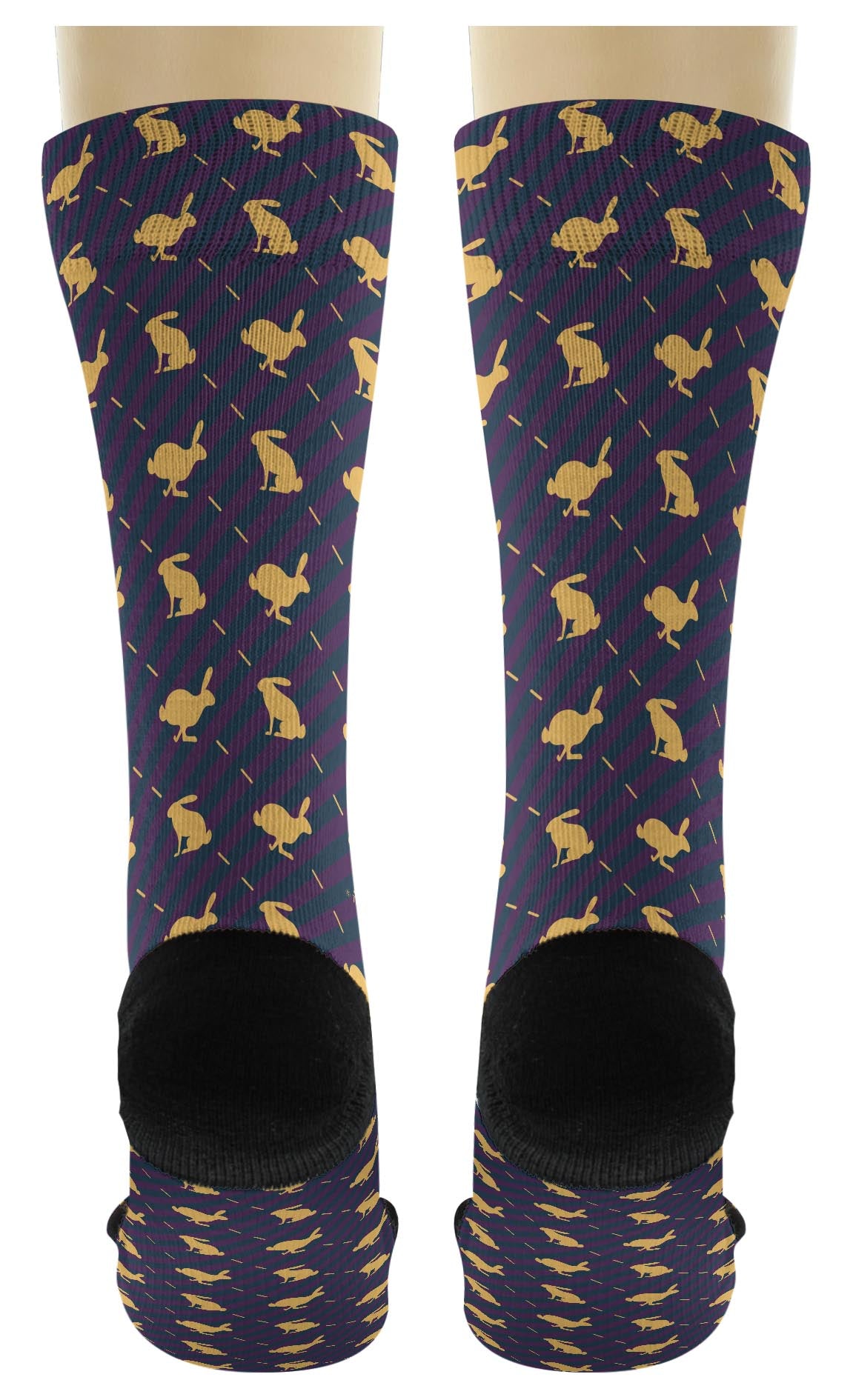 back view of a pair of socks