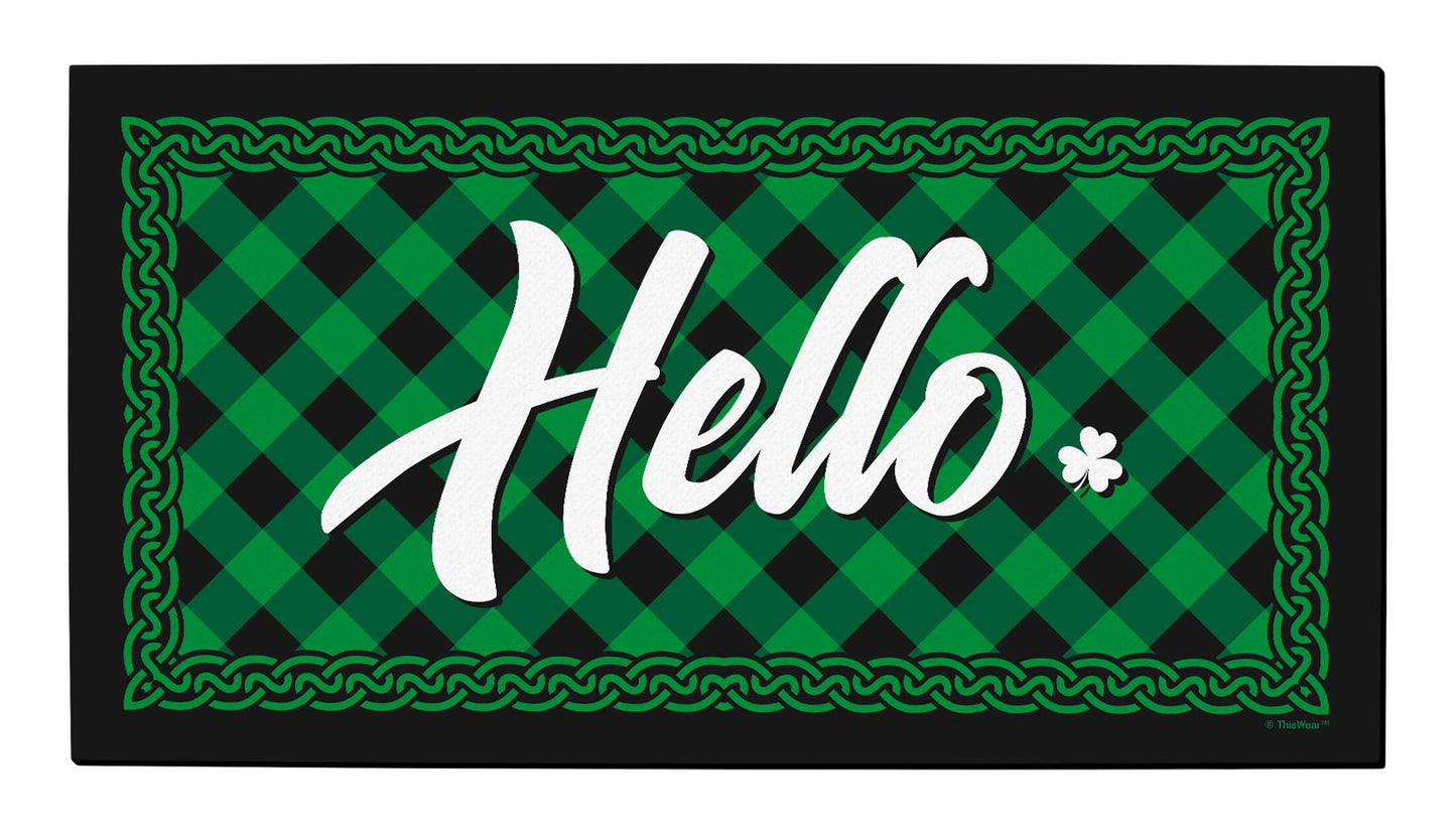 top view of a doormat