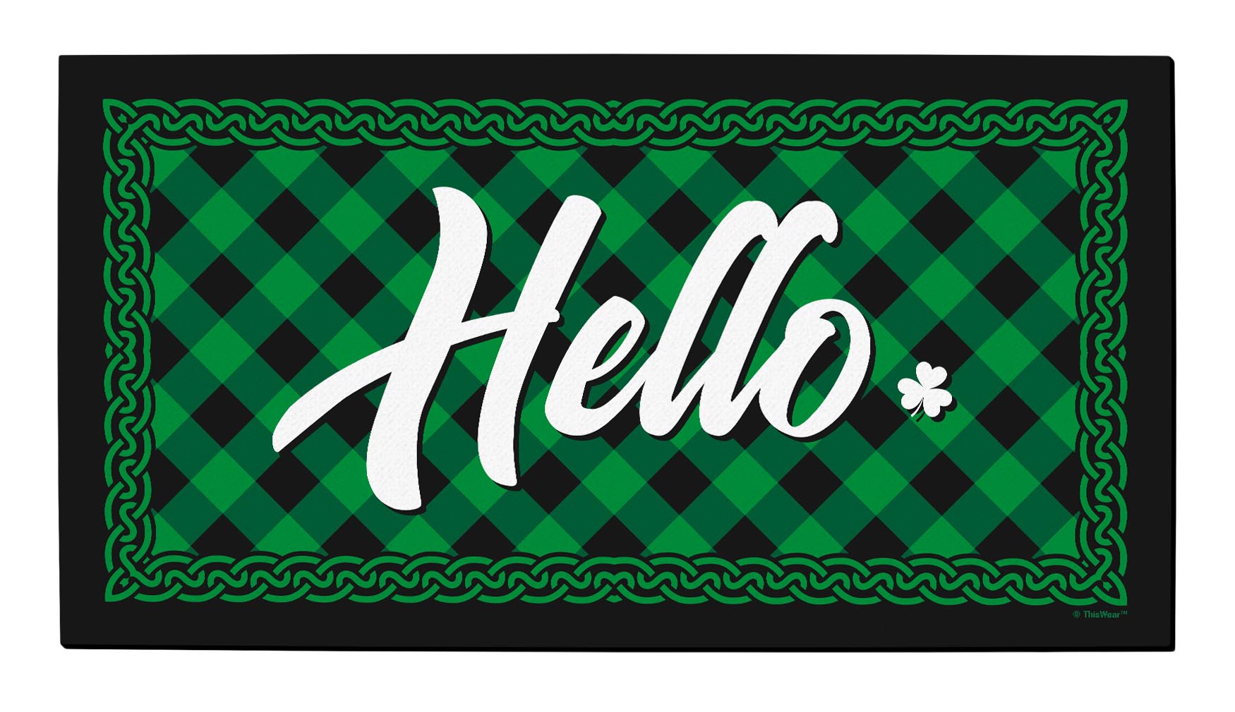 top view of a doormat