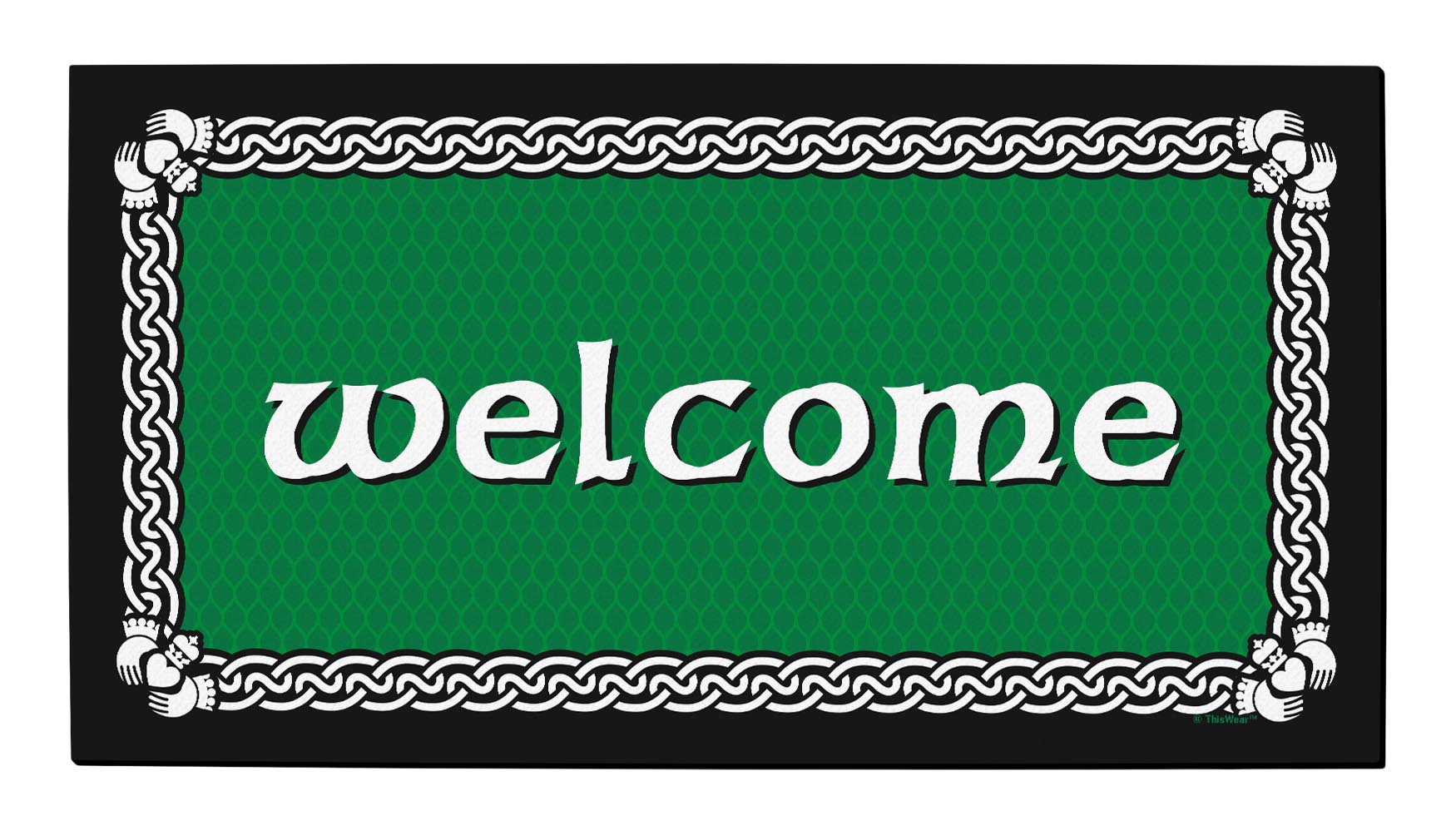 top view of a doormat