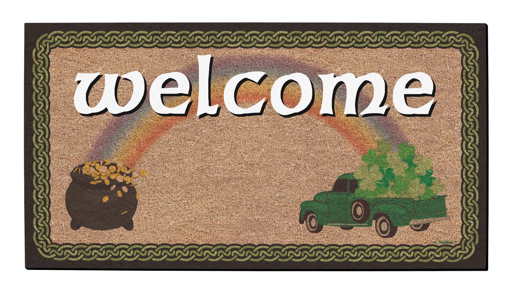 top view of a doormat