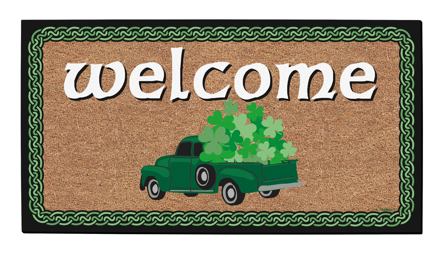 top view of a doormat