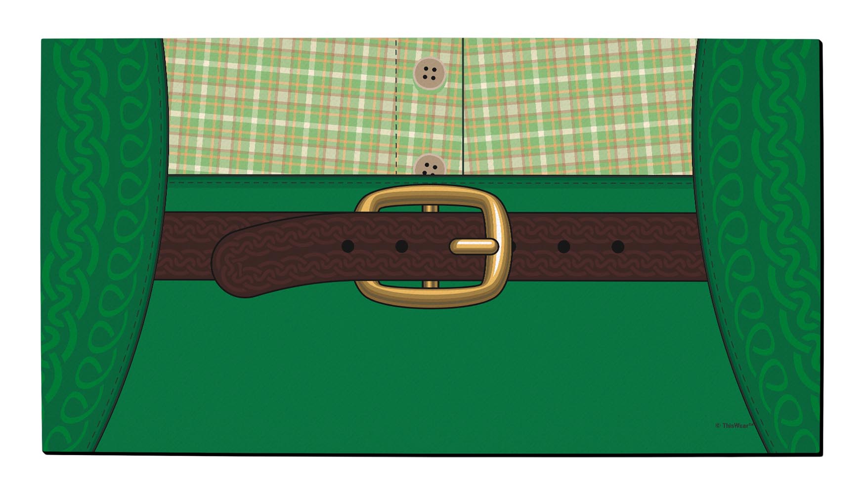 top view of a doormat