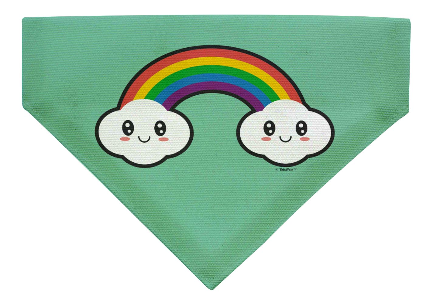front view of dog scarf