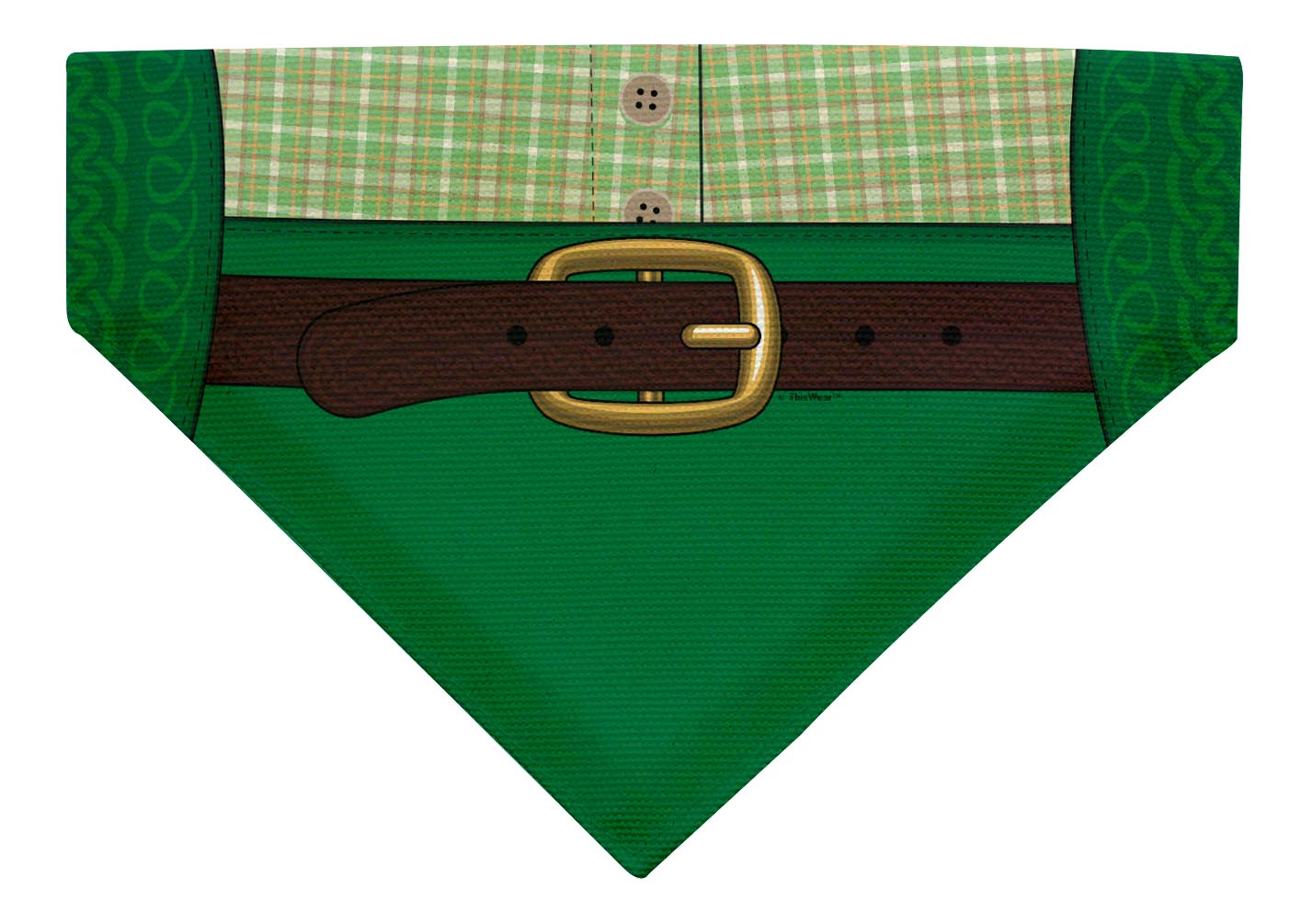 front view of dog scarf