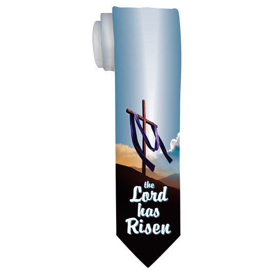 detail view of a necktie