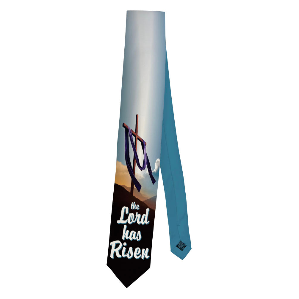 a necktie folded in half