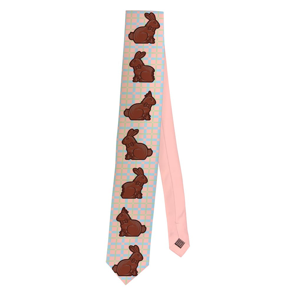 a necktie folded in half