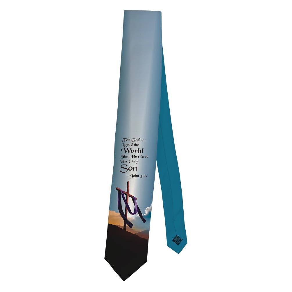 a necktie folded in half