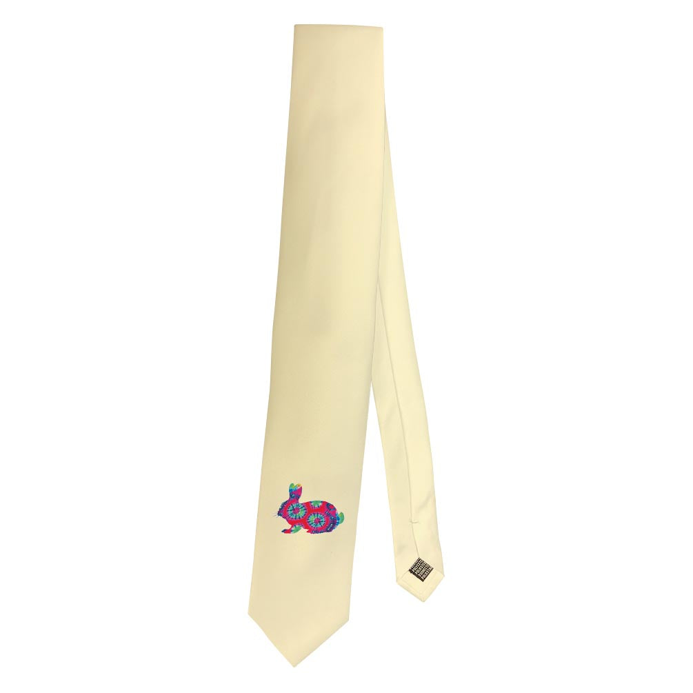 a necktie folded in half