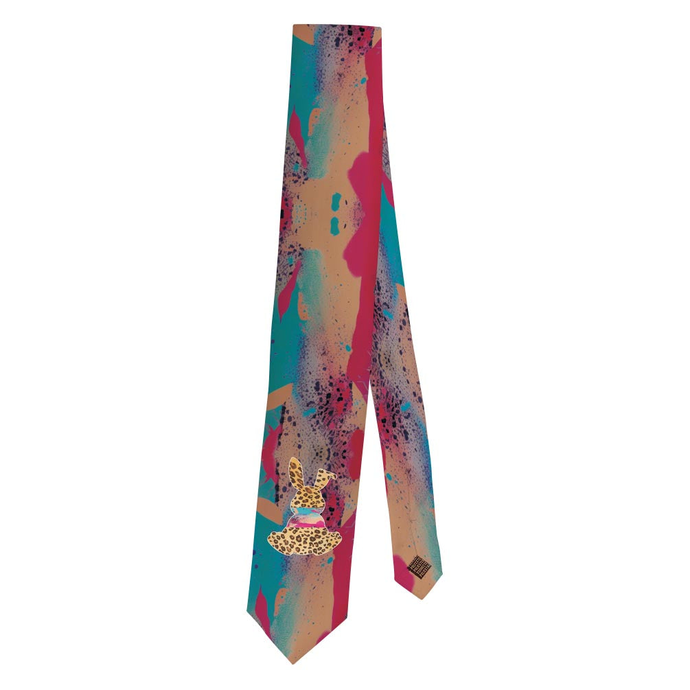 a necktie folded in half