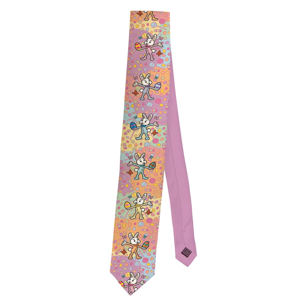 a necktie folded in half