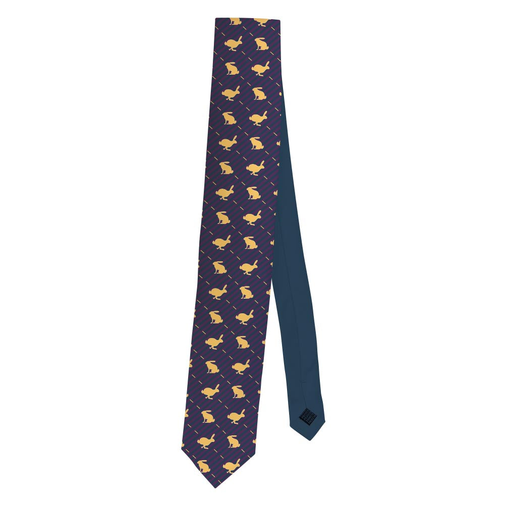 a necktie folded in half