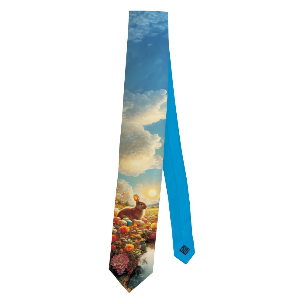 a necktie folded in half