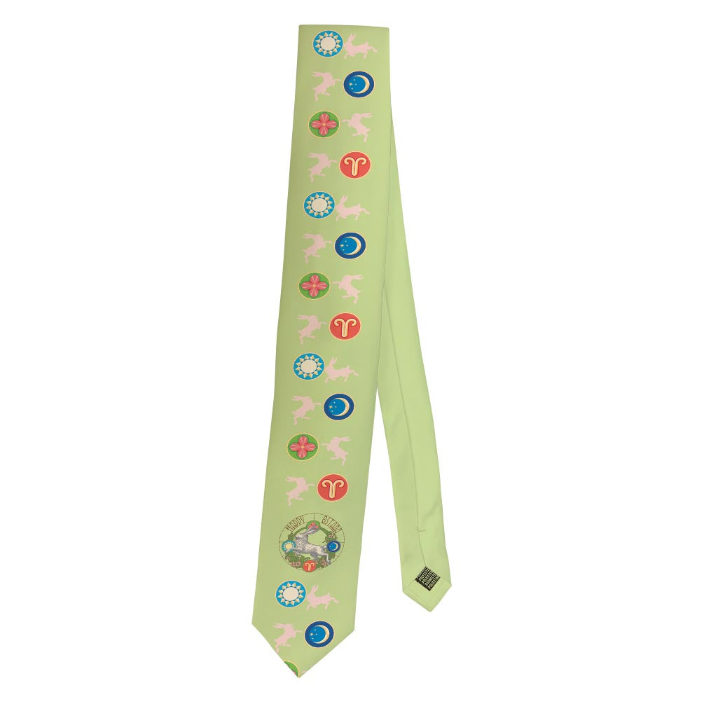 a necktie folded in half