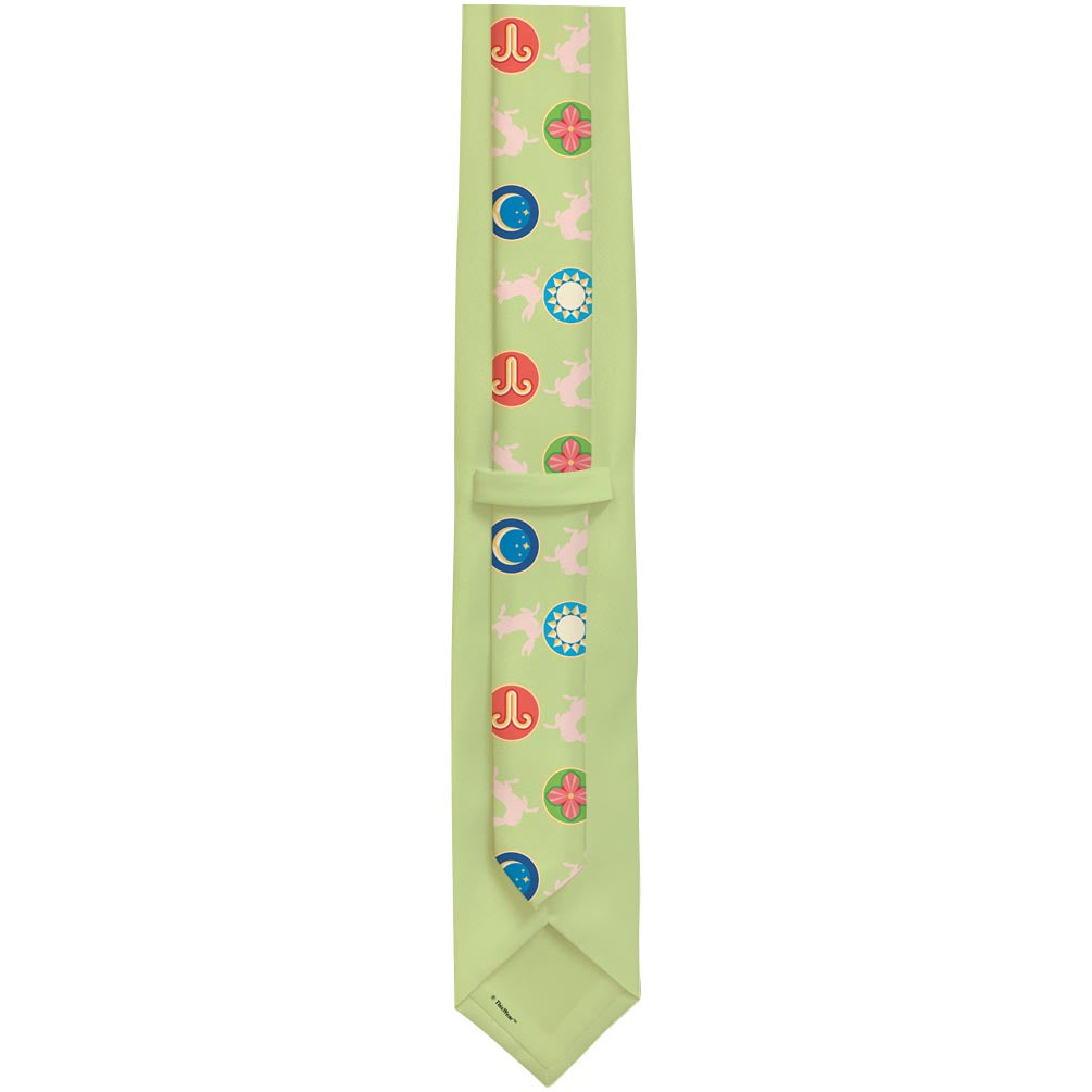 back view of a necktie