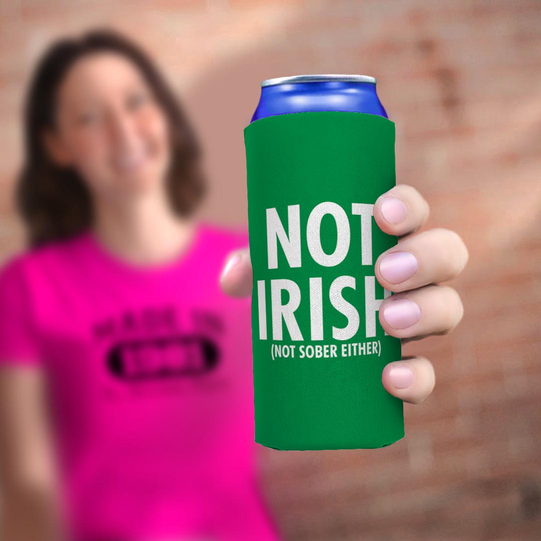 woman holding drink sleeve