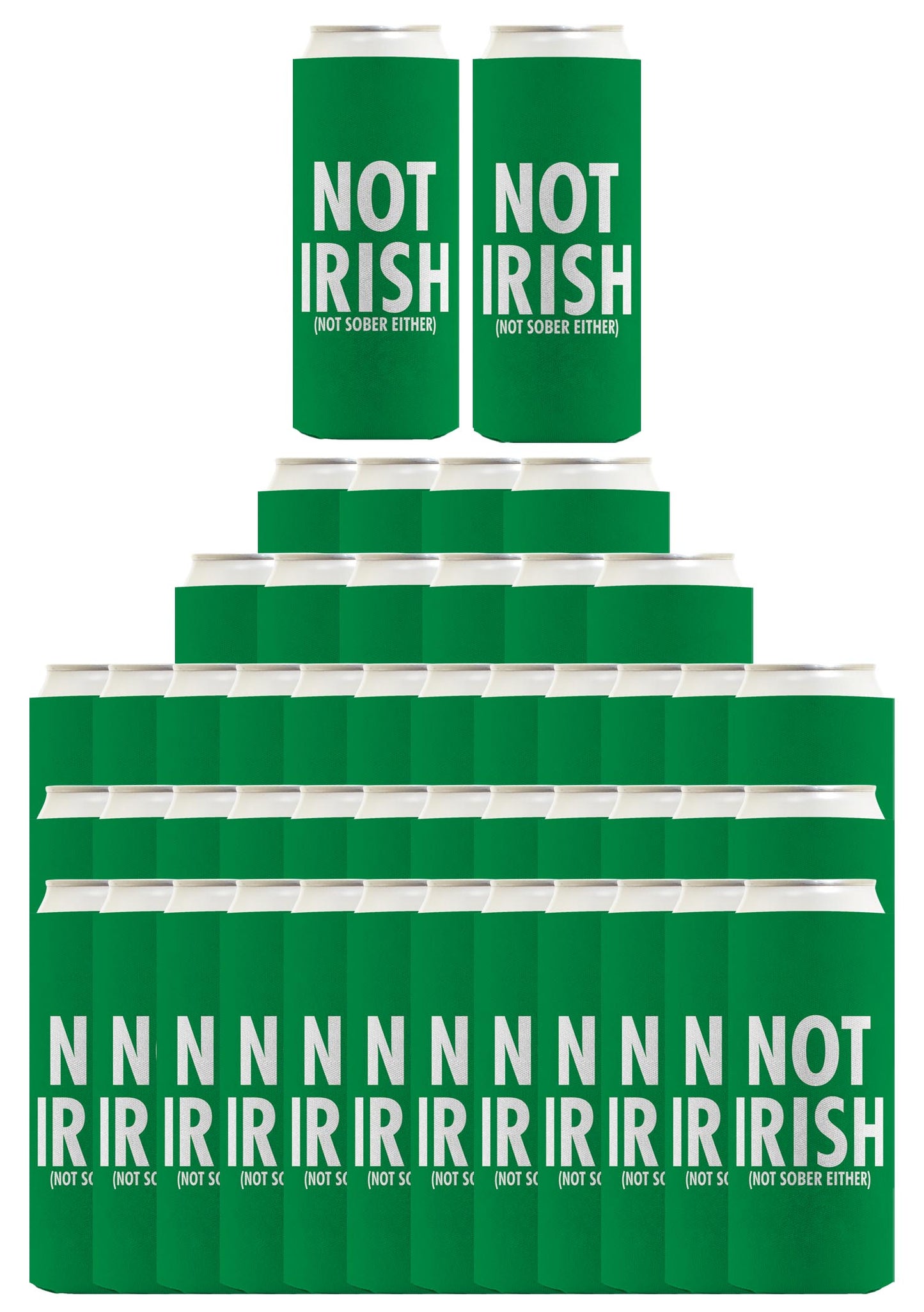 Not Irish Not Sober Standard or Slim Can Thermocooler Drink Sleeve