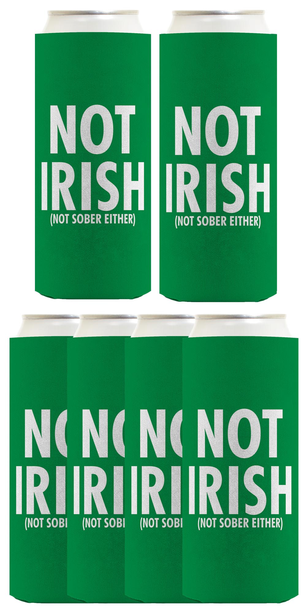 Not Irish Not Sober Standard or Slim Can Thermocooler Drink Sleeve