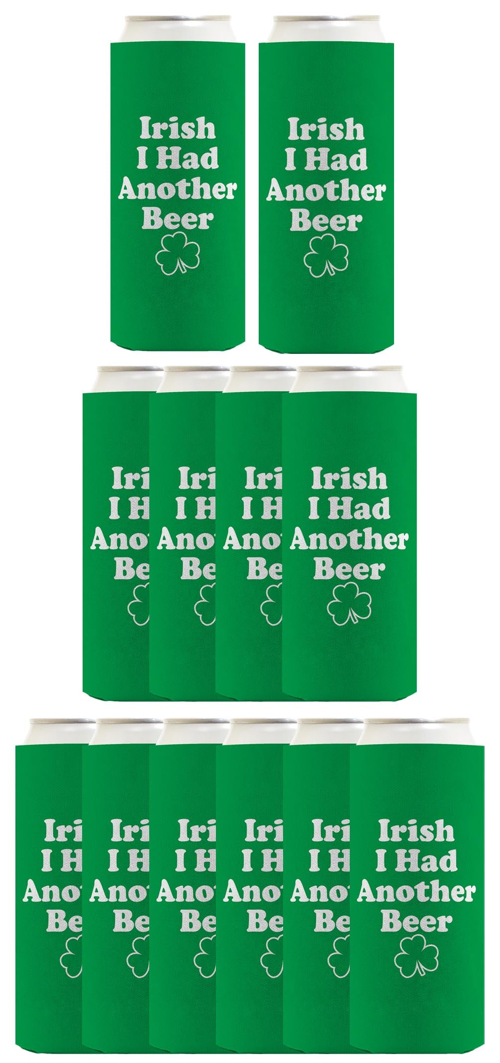 Irish I Had Another Beer Standard or Slim Can Thermocooler Drink Sleeve