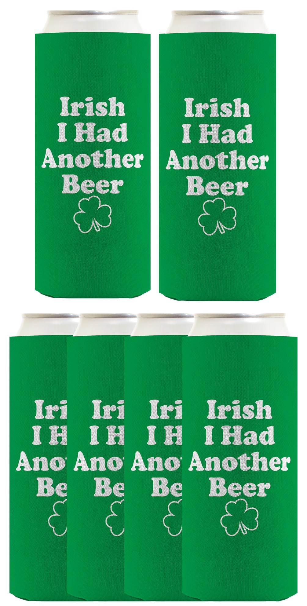 Irish I Had Another Beer Standard or Slim Can Thermocooler Drink Sleeve