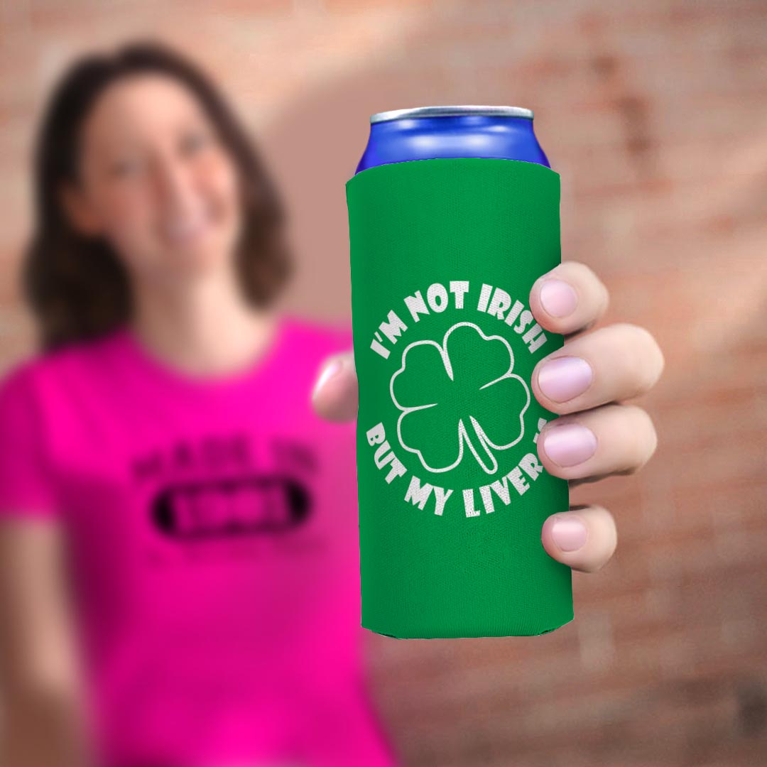 woman holding drink sleeve