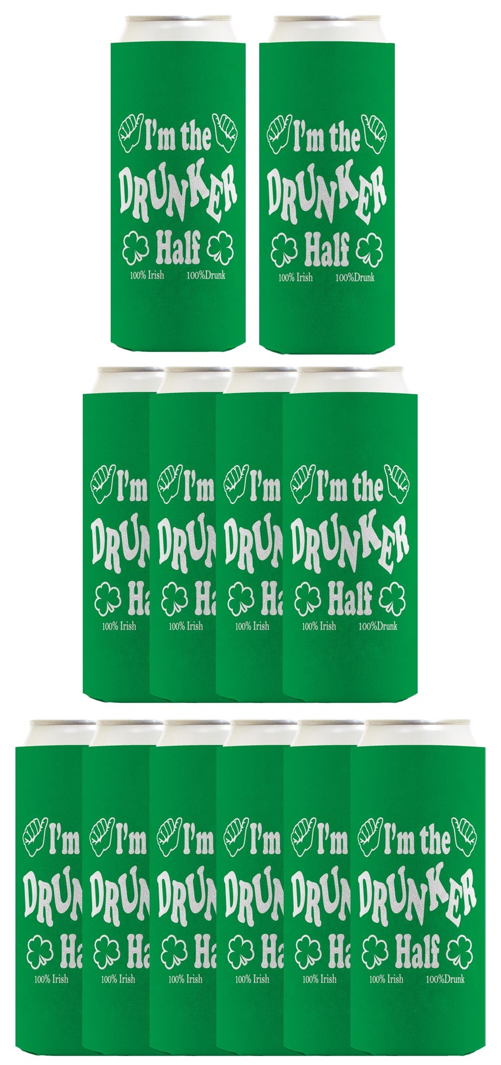 I'm the Drunker Half Standard or Slim Can Thermocooler Drink Sleeve