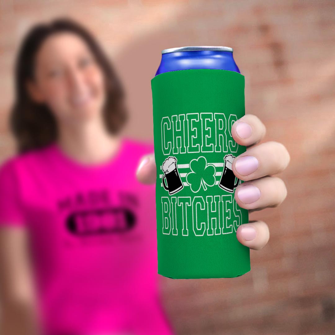 woman holding drink sleeve