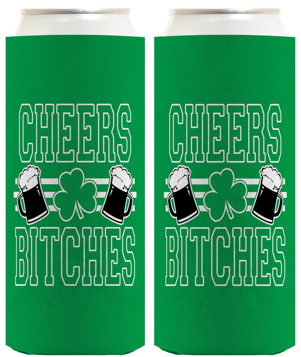 Cheers Bitches Standard or Slim Can Thermocooler Drink Sleeve