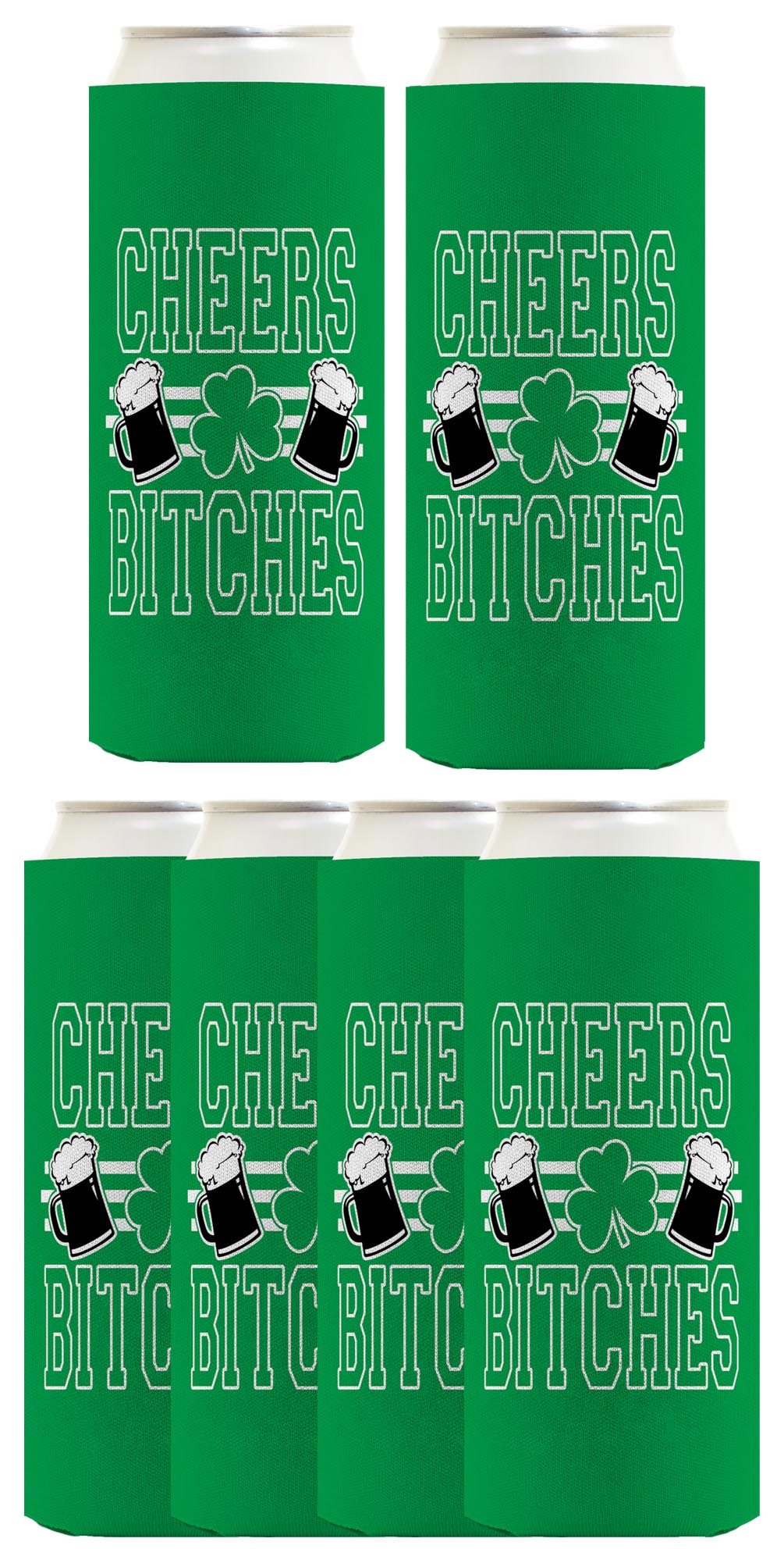 Cheers Bitches Standard or Slim Can Thermocooler Drink Sleeve