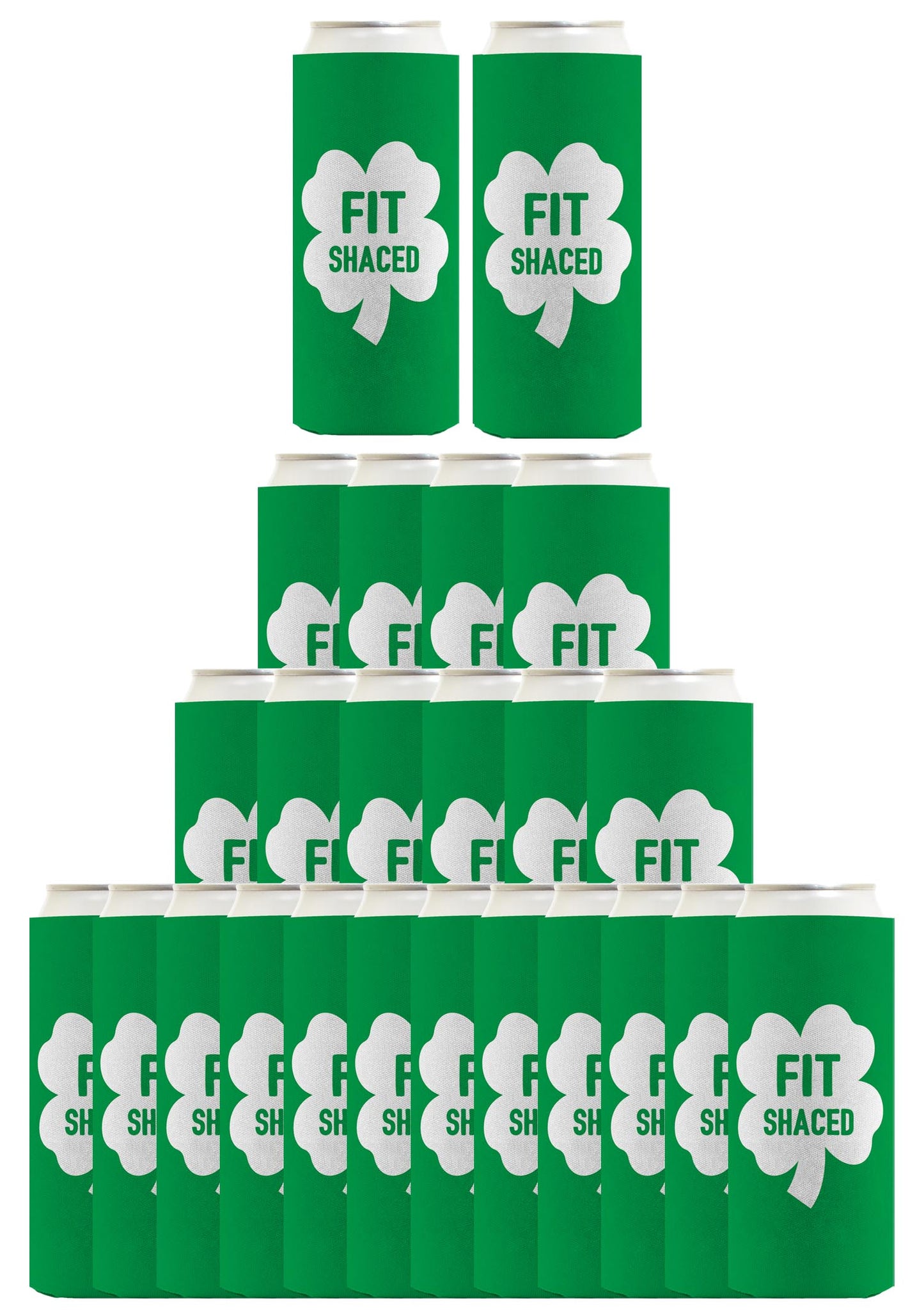 Shamrock Fit Shaced Standard or Slim Can Thermocooler Drink Sleeve
