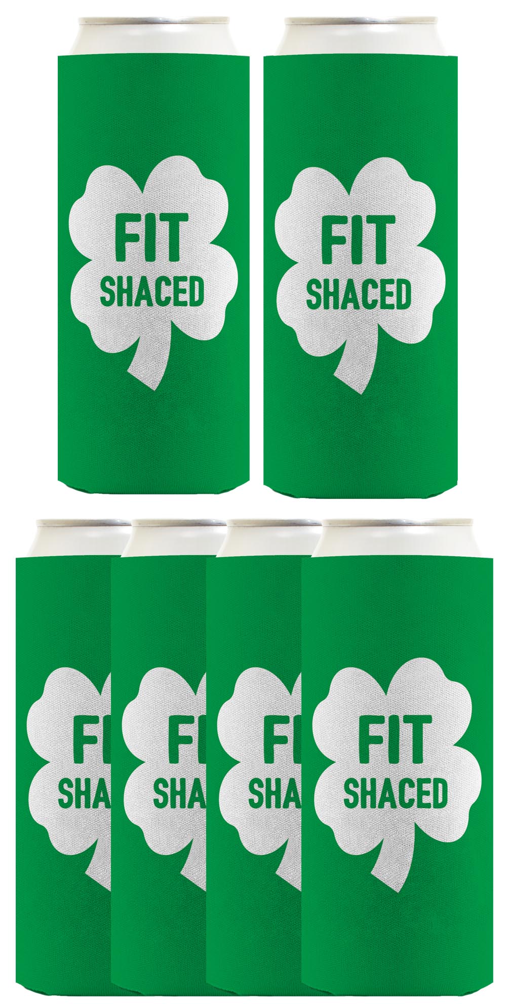 Shamrock Fit Shaced Standard or Slim Can Thermocooler Drink Sleeve