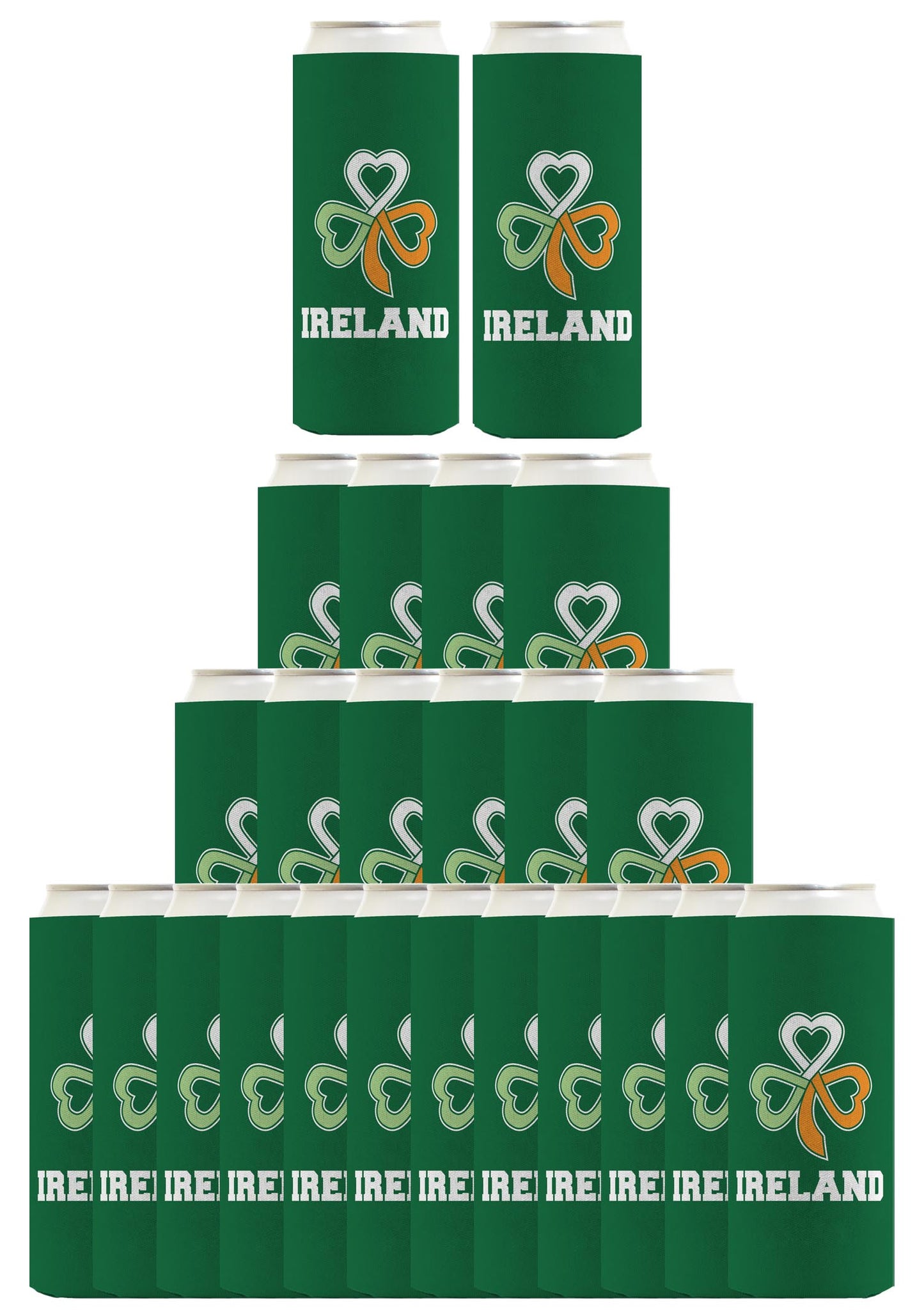 Ireland Keltic Knot Shamrock Standard or Slim Can Thermocooler Drink Sleeve