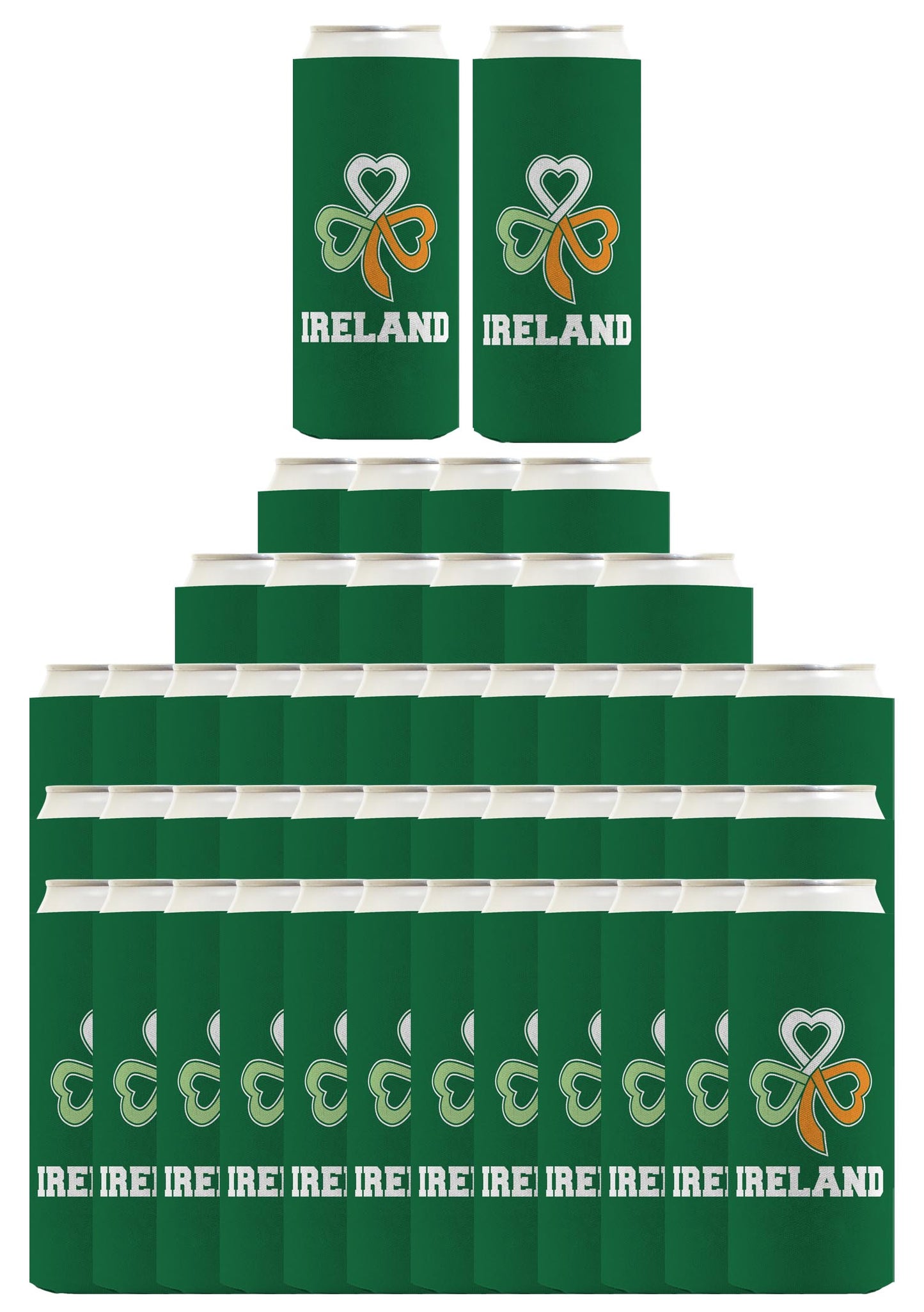 Ireland Keltic Knot Shamrock Standard or Slim Can Thermocooler Drink Sleeve