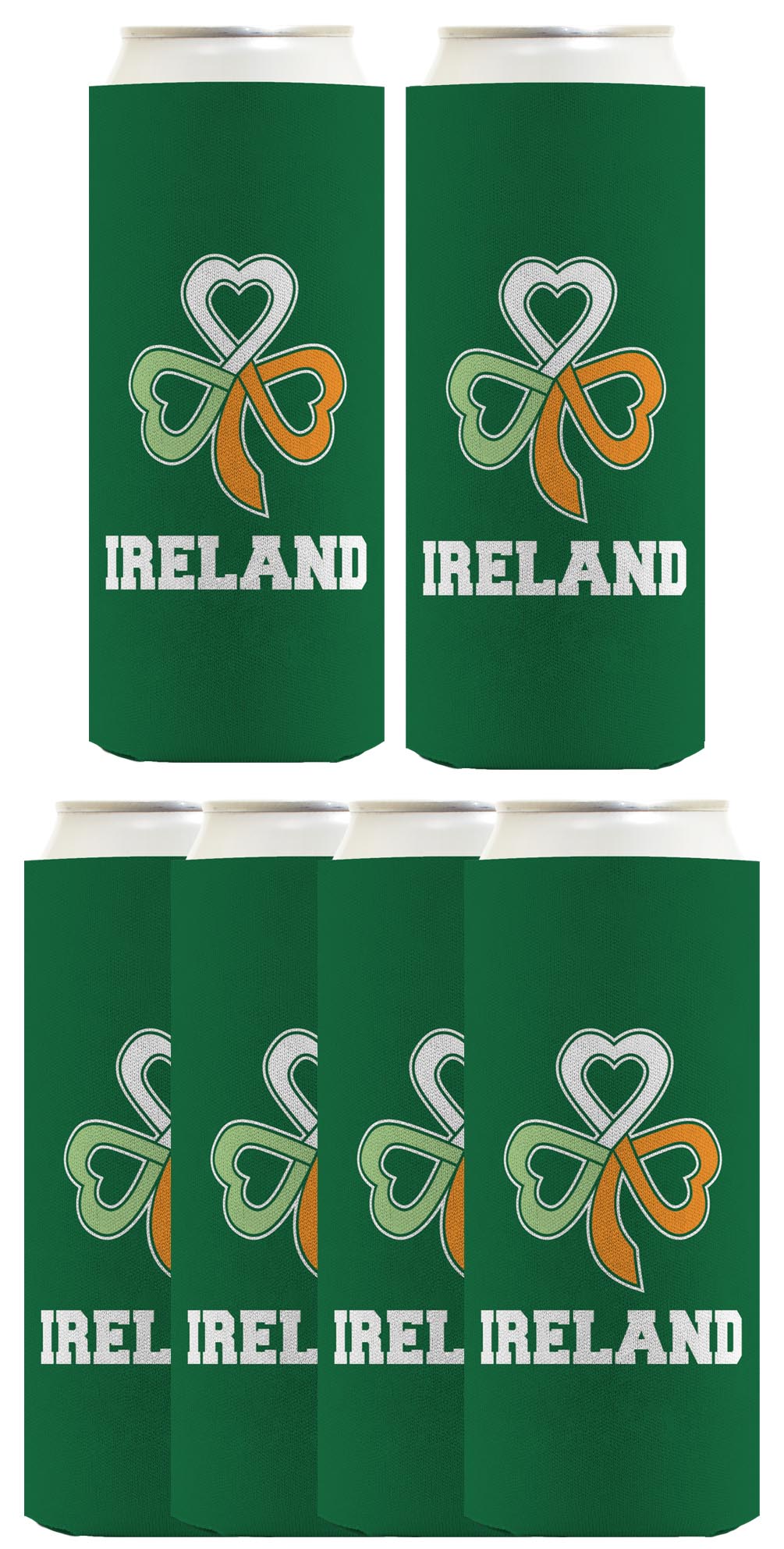 Ireland Keltic Knot Shamrock Standard or Slim Can Thermocooler Drink Sleeve