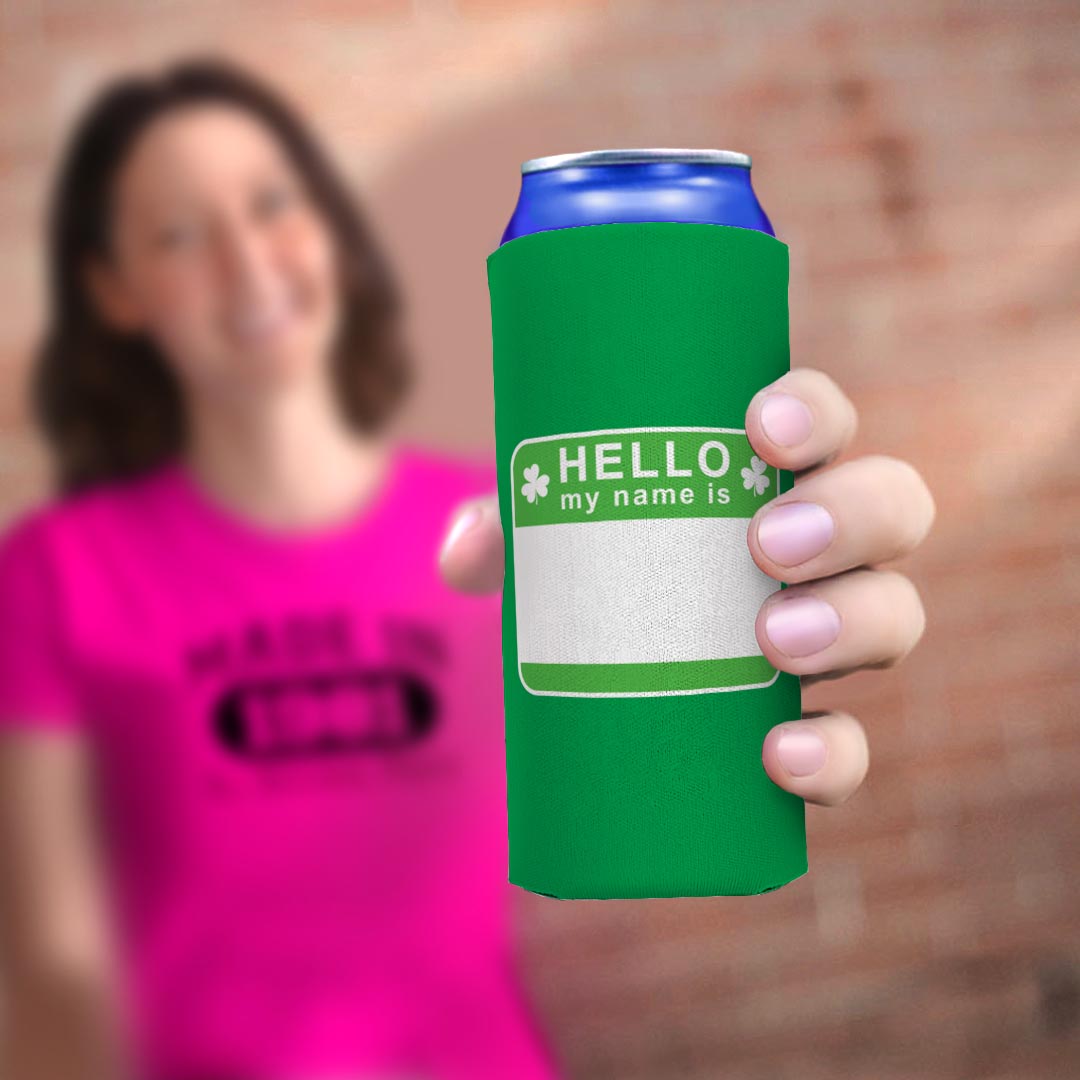 woman holding drink sleeve